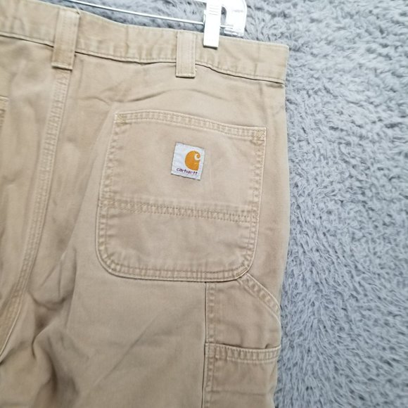 Carhartt Pants Mens 36x34 Tan Cotton High Rise Relaxed Fit *Read* - Picture 10 of 14